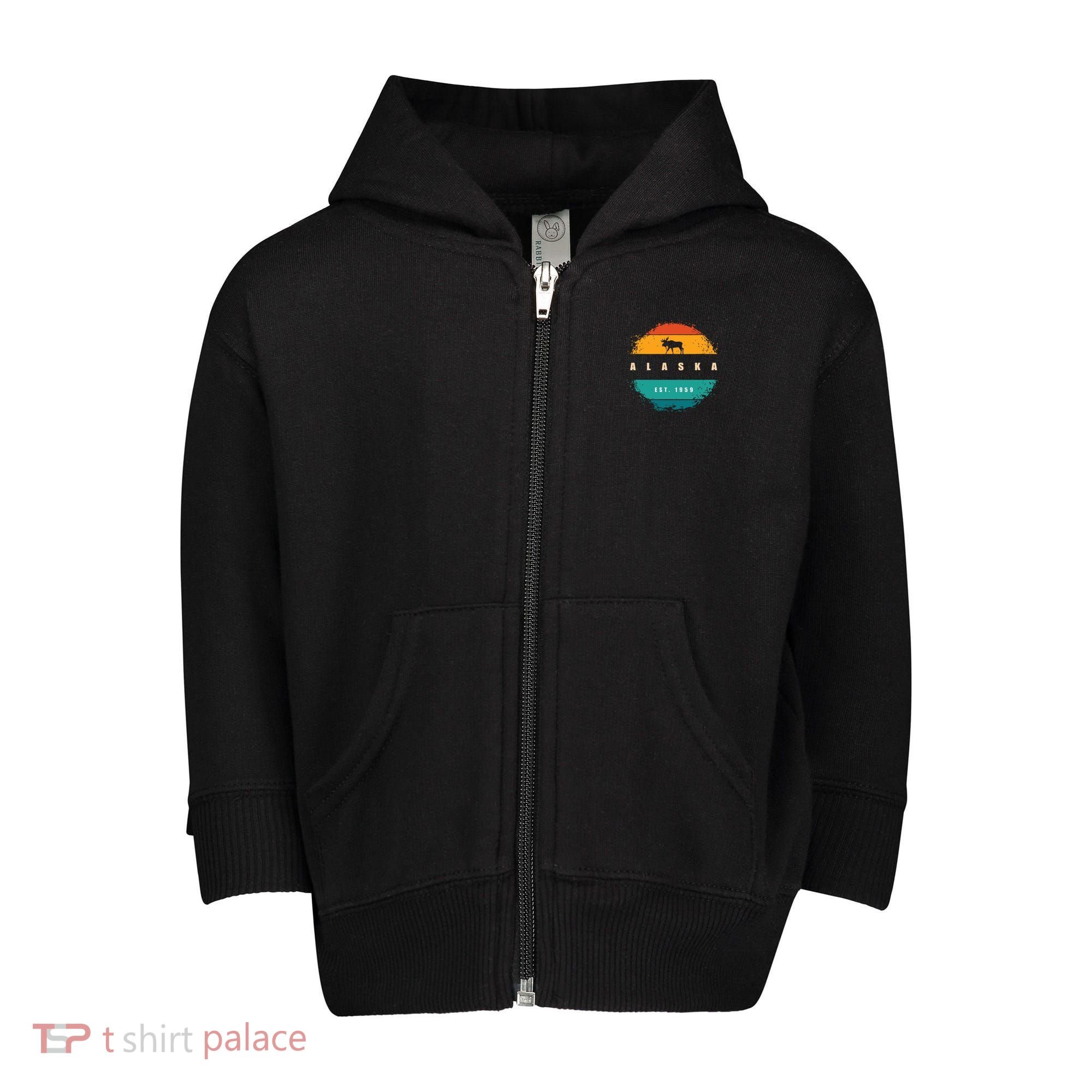 State Of Alaska Toddler Zip Fleece Hoodie