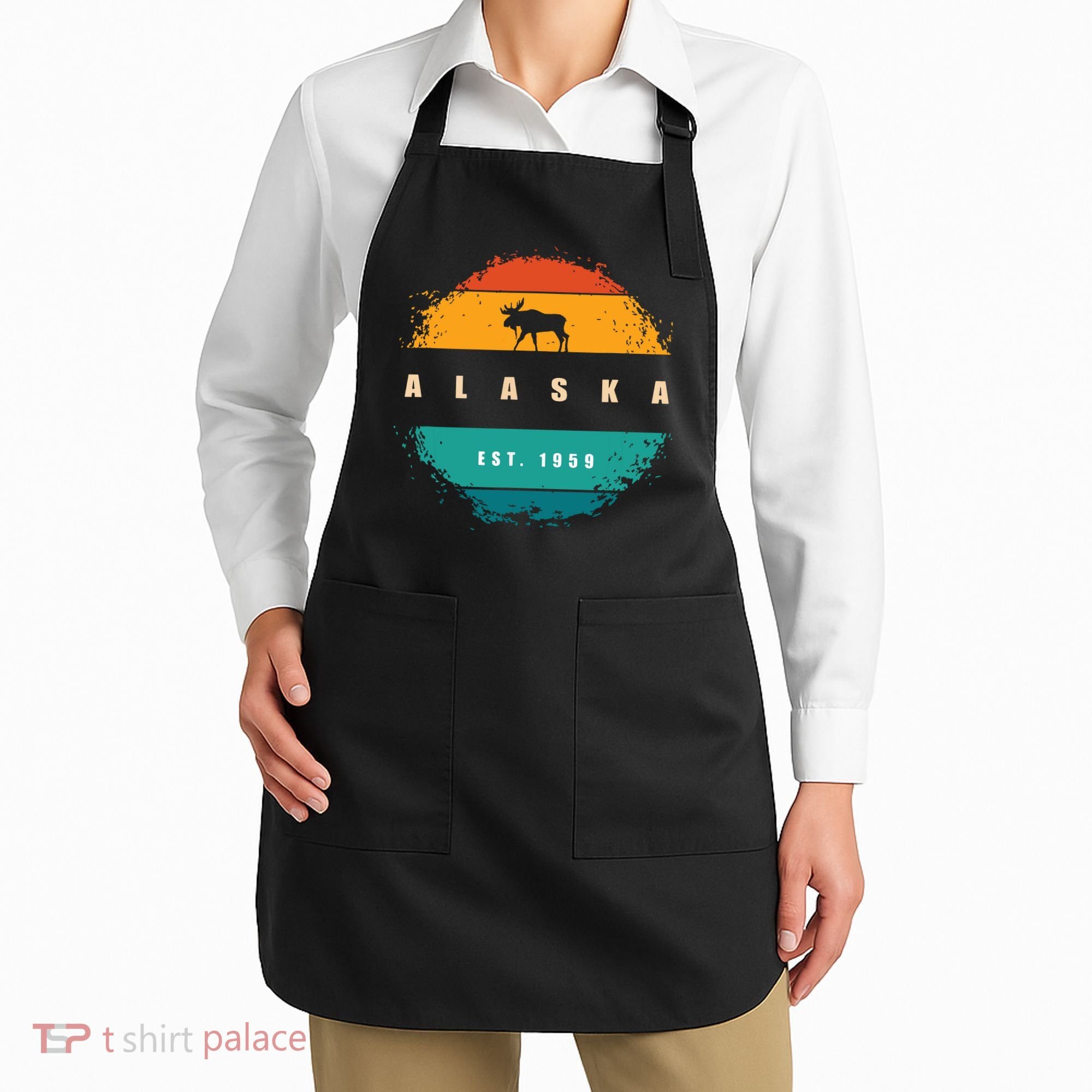 State Of Alaska Apron