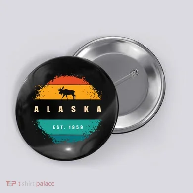 State Of Alaska Button