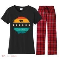 State Of Alaska Women's Flannel Pajama Set thumb 0