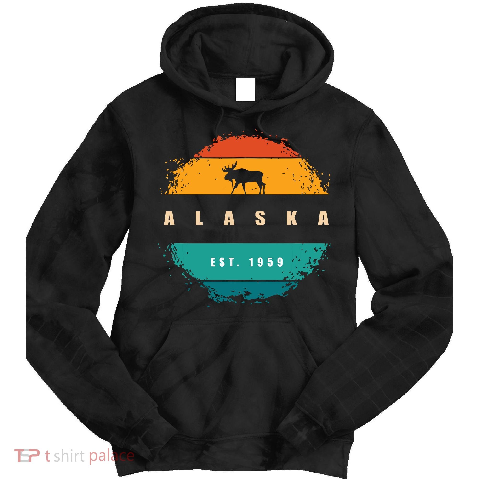 State Of Alaska Tie Dye Hoodie
