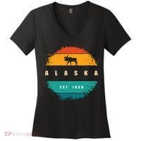 State Of Alaska Women's V-Neck T-Shirt thumb 0