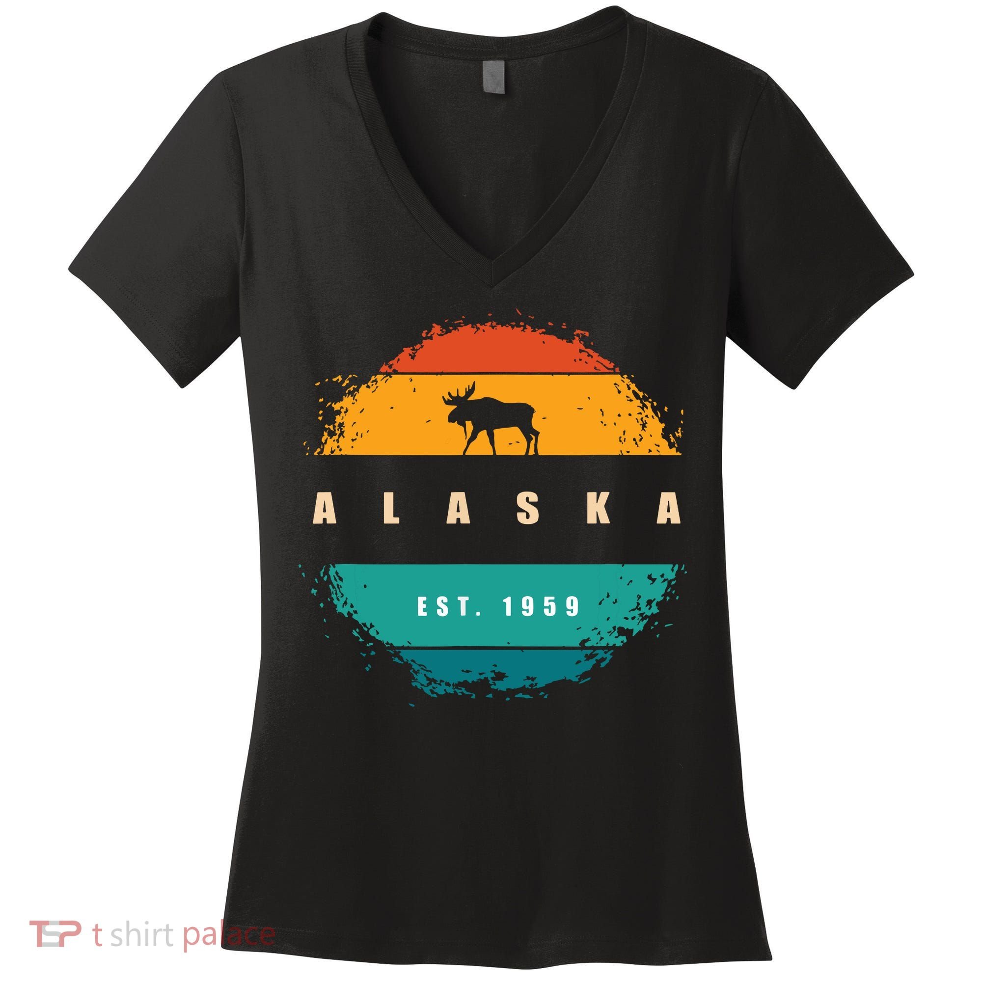 State Of Alaska Women's V-Neck T-Shirt