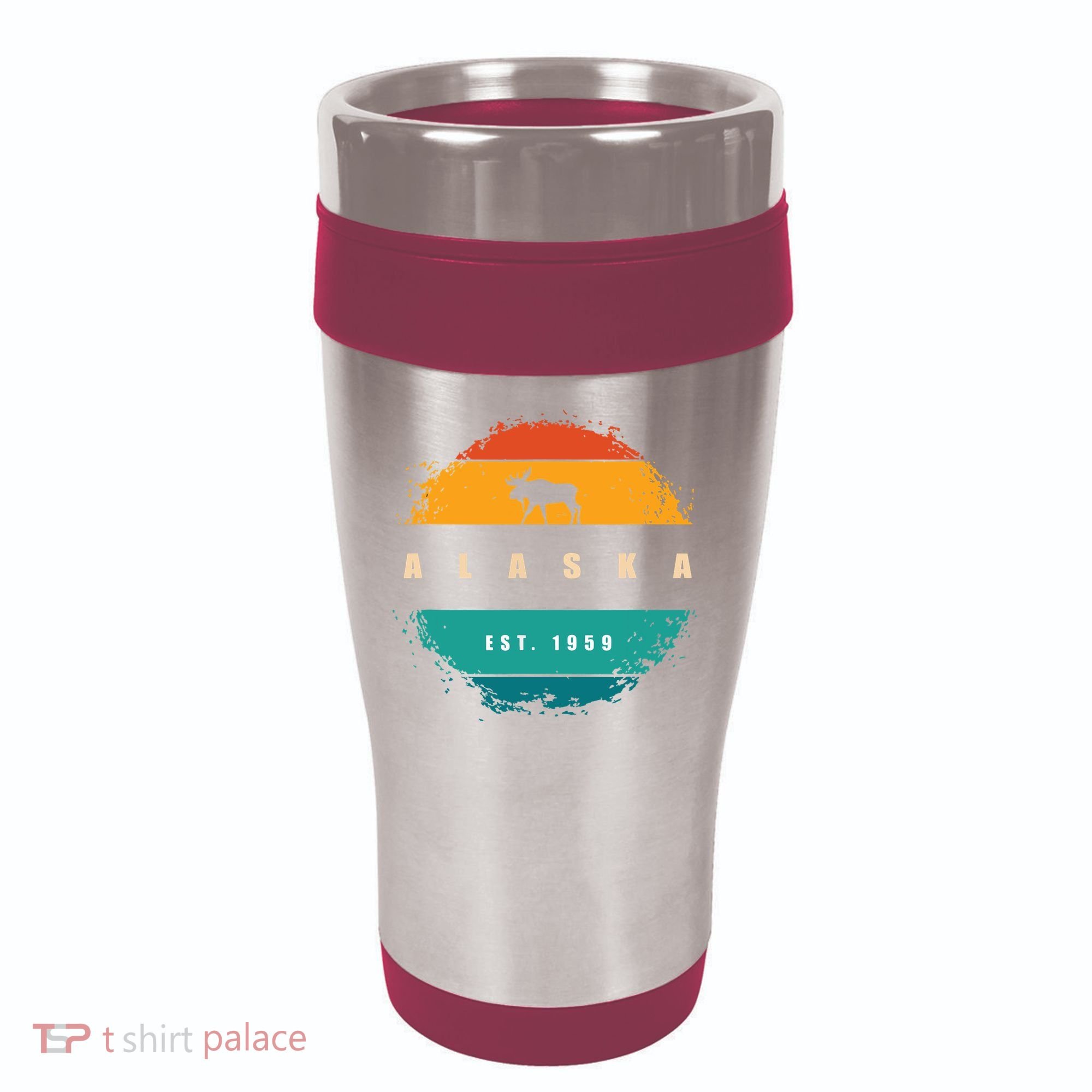 State Of Alaska 16oz Travel Tumbler