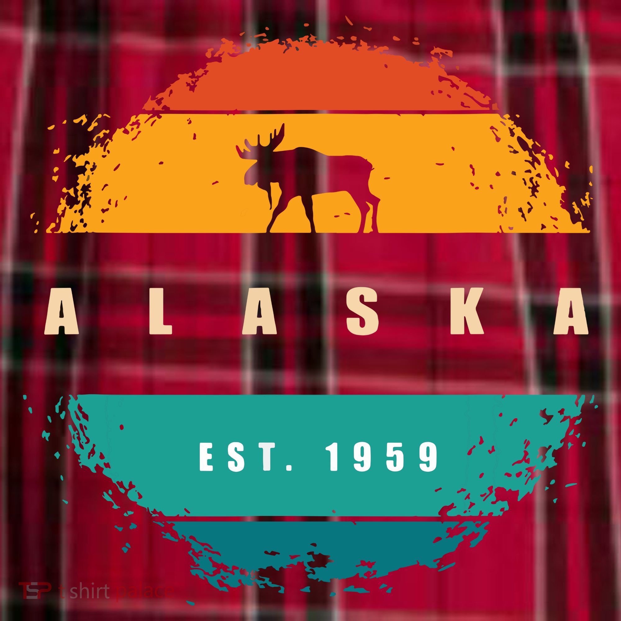 State Of Alaska Men's Flannel Plaid Pajama Pants