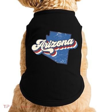State Of Arizona Retro Logo Doggie Tank