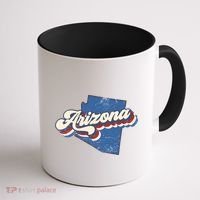 State Of Arizona Retro Logo Coffee Mug thumb 1