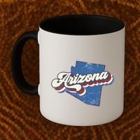 State Of Arizona Retro Logo Coffee Mug thumb 2