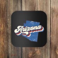 State Of Arizona Retro Logo Coaster thumb 0