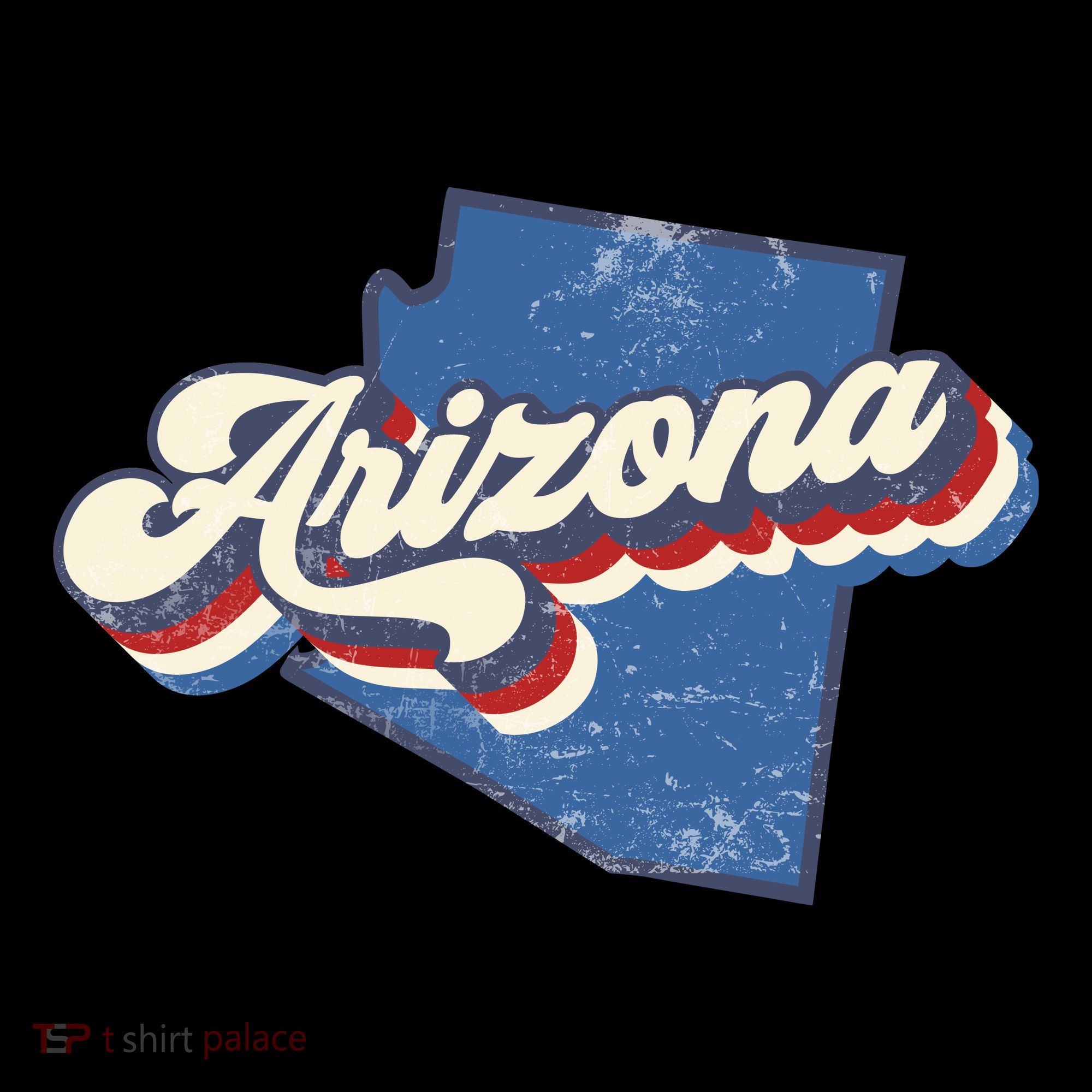 State Of Arizona Retro Logo Coaster
