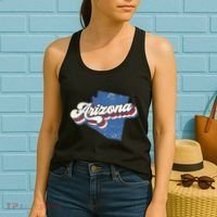 State Of Arizona Retro Logo Women's Tank Top thumb 2