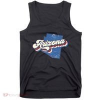 State Of Arizona Retro Logo Tank Top thumb 0