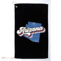 State Of Arizona Retro Logo Golf Towel thumb 0