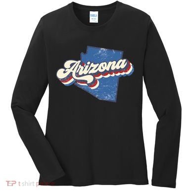 State Of Arizona Retro Logo Women's Long Sleeve Shirt