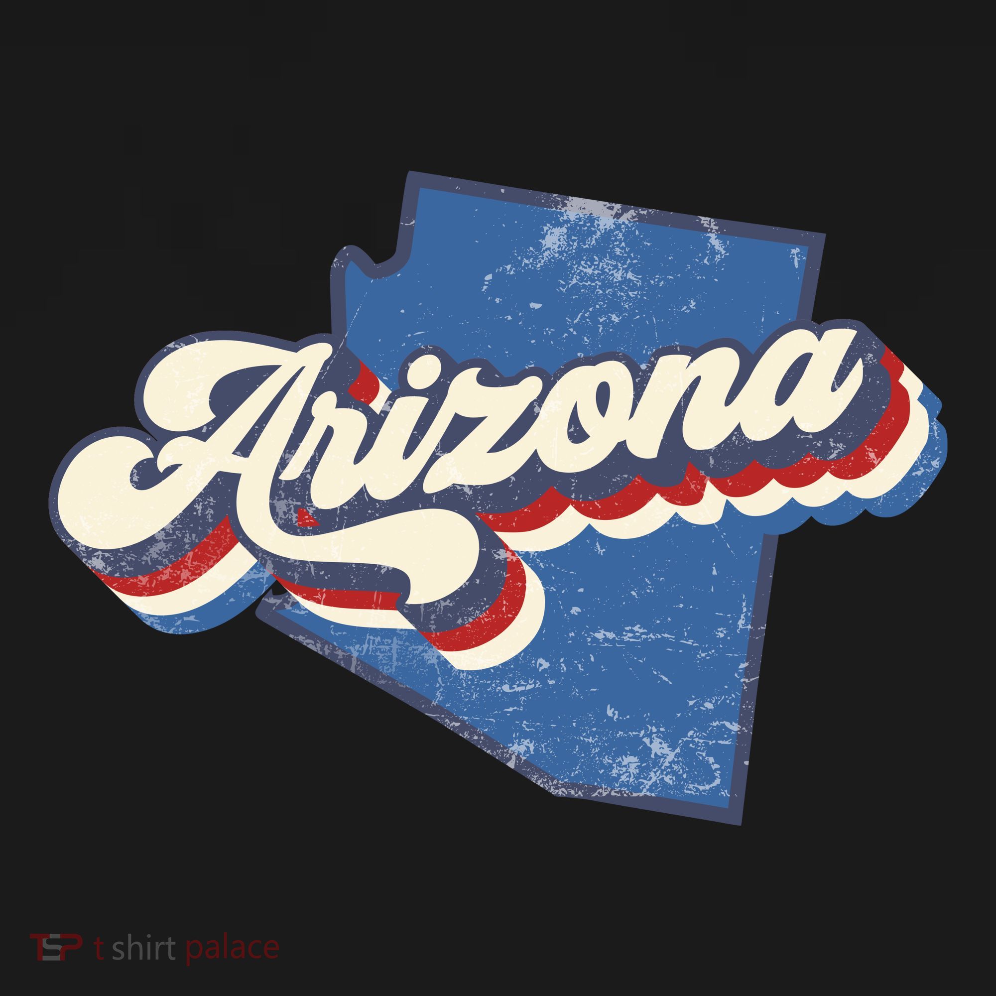 State Of Arizona Retro Logo Kids Long Sleeve Shirt