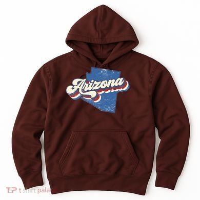 State Of Arizona Retro Logo Hoodie