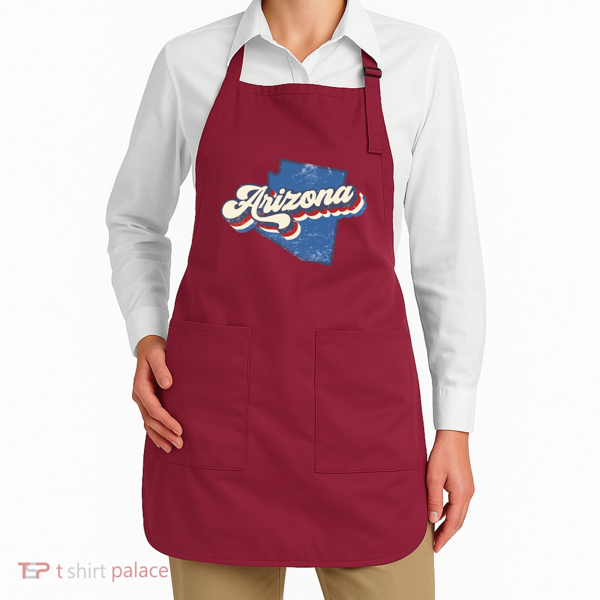 State Of Arizona Retro Logo Apron
