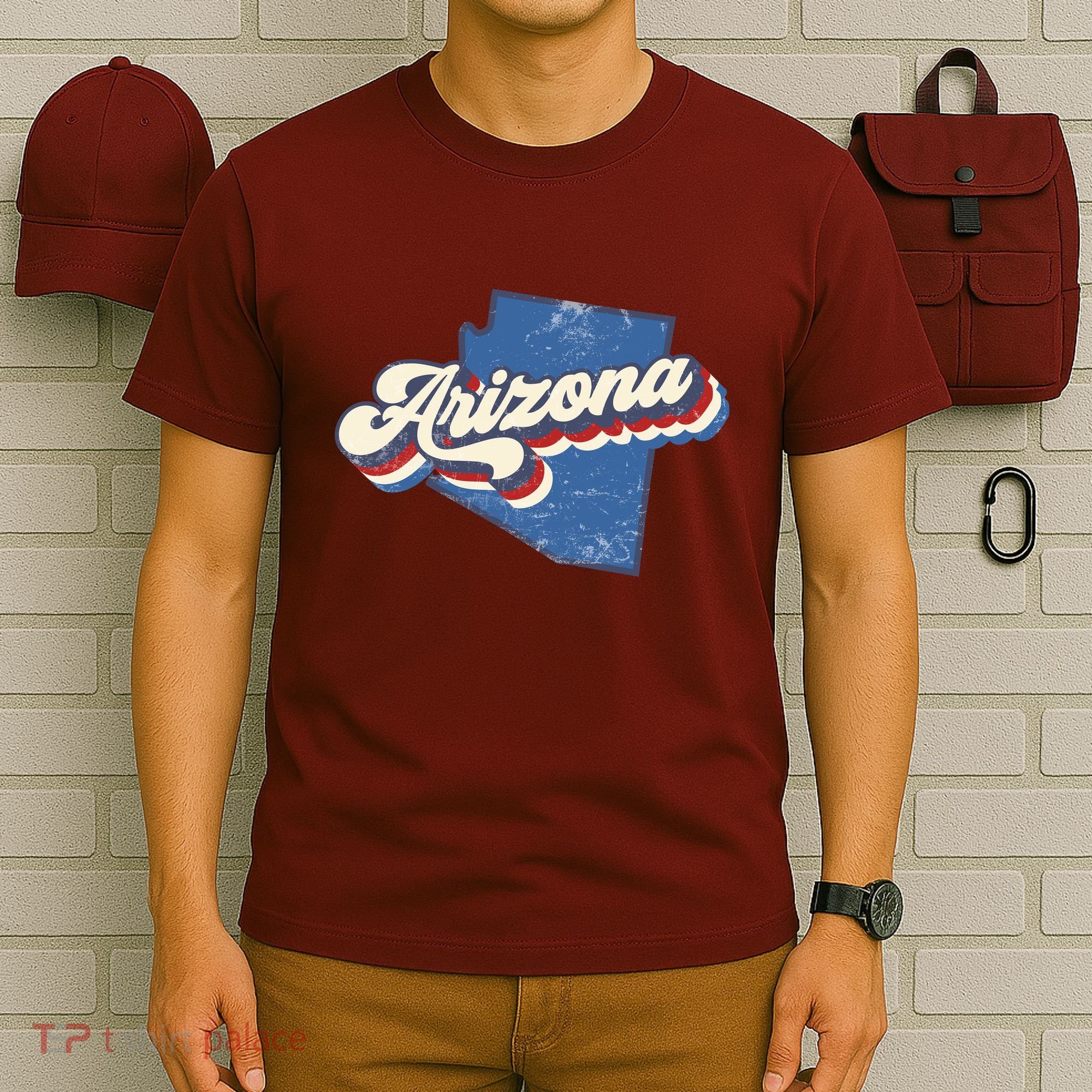 State Of Arizona Retro Logo T-Shirt