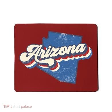 State Of Arizona Retro Logo Mousepad