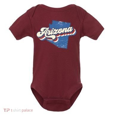 State Of Arizona Retro Logo Baby Bodysuit