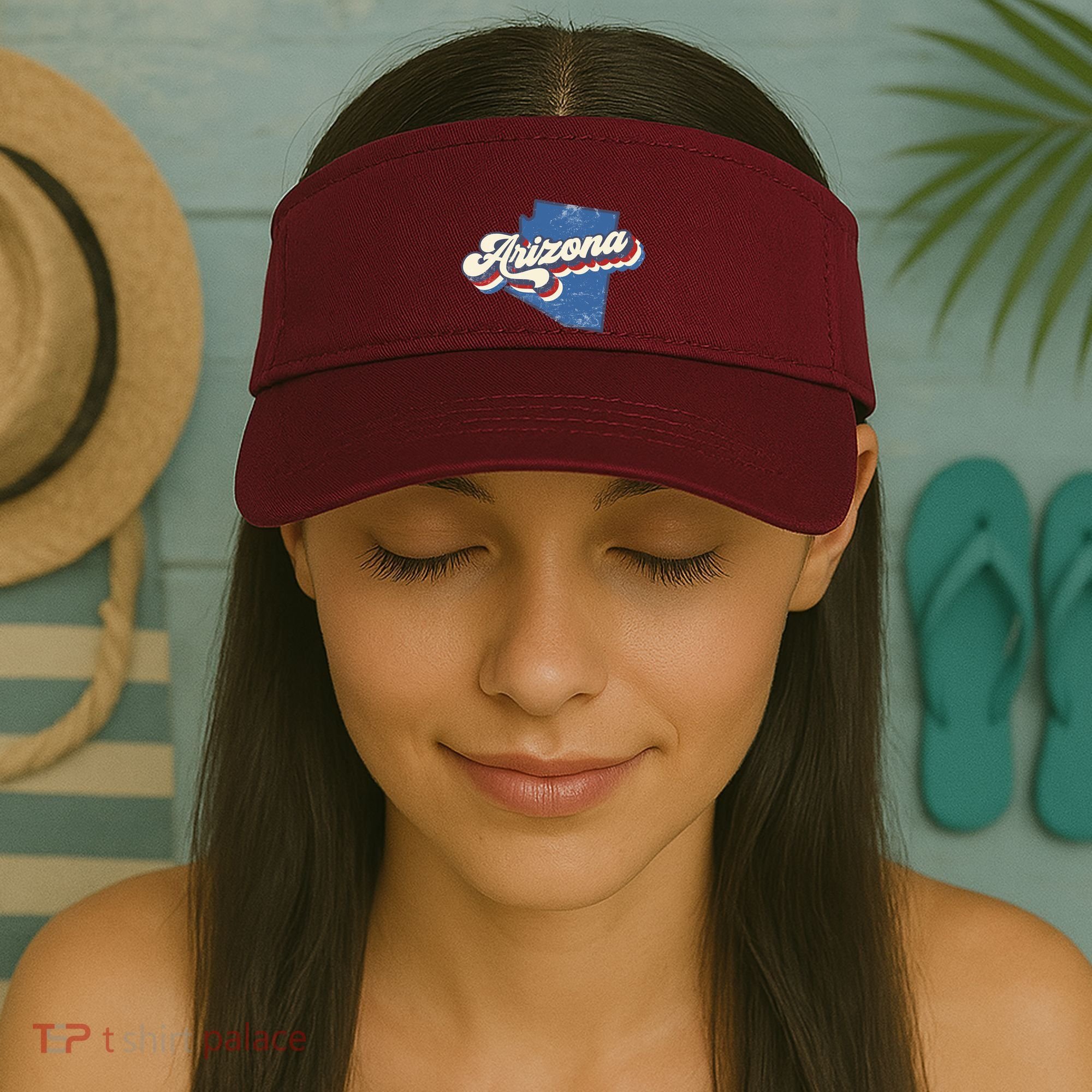 State Of Arizona Retro Logo Visor