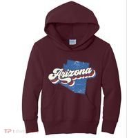 State Of Arizona Retro Logo Kids Hoodie thumb 0