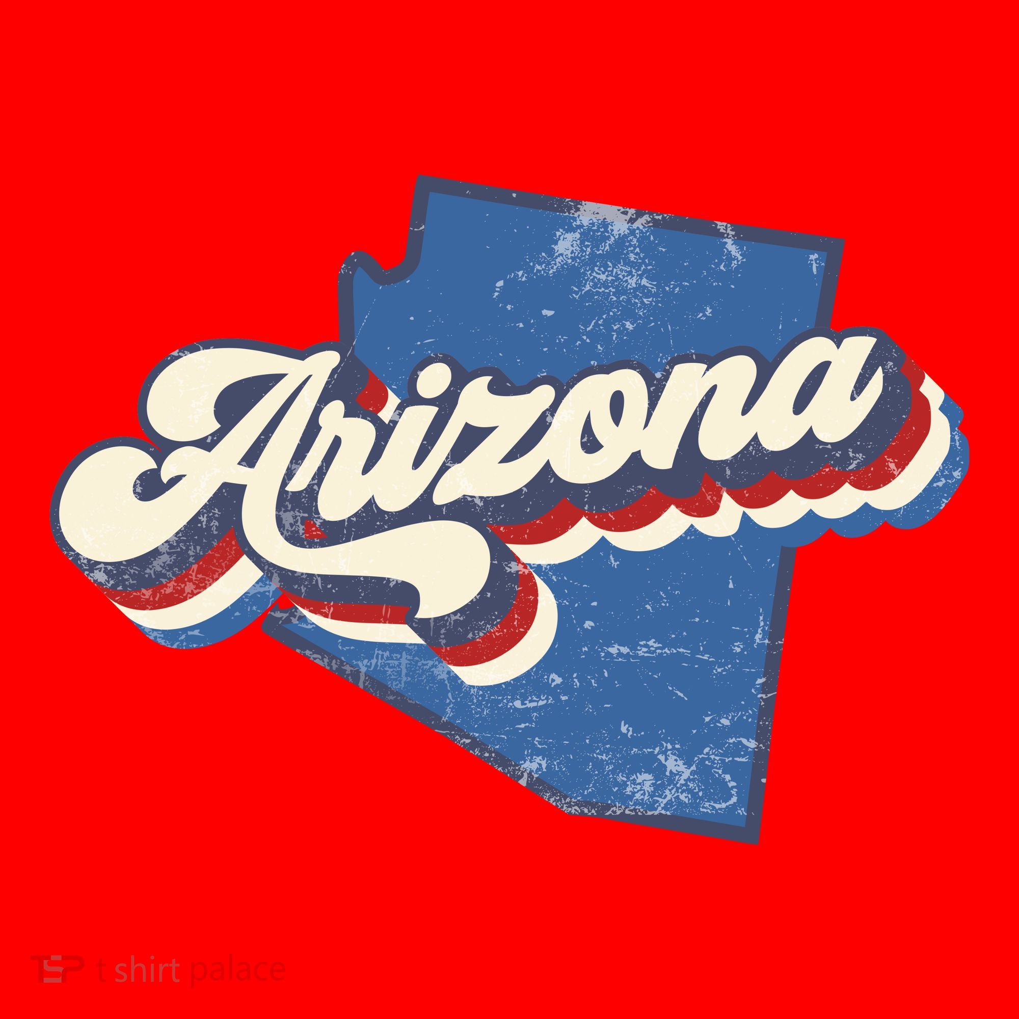 State Of Arizona Retro Logo Santa Hat