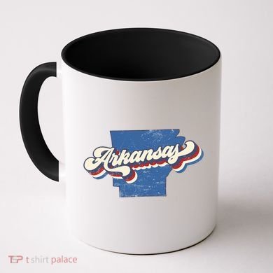 State Of Arkansas Retro Logo Coffee Mug