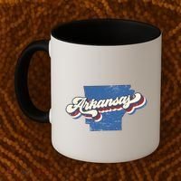 State Of Arkansas Retro Logo Coffee Mug thumb 2
