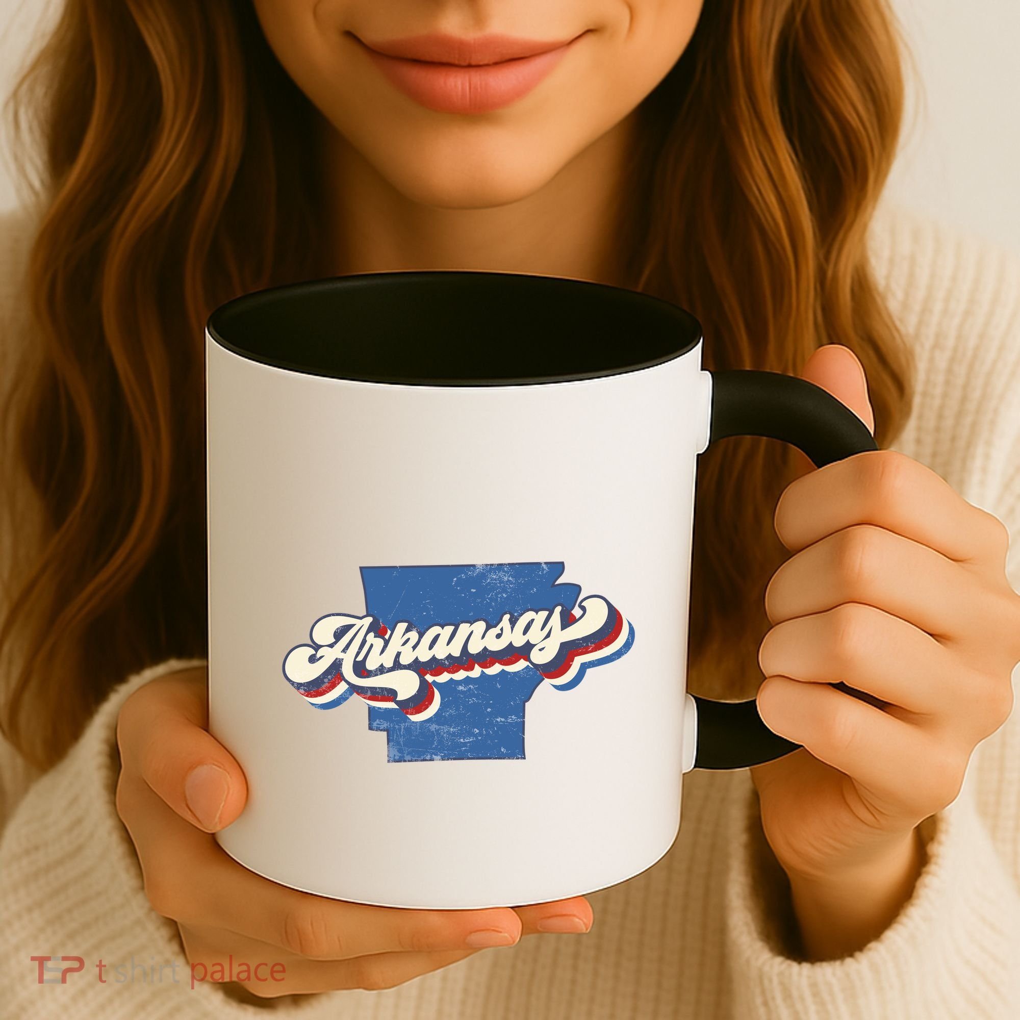 State Of Arkansas Retro Logo Coffee Mug