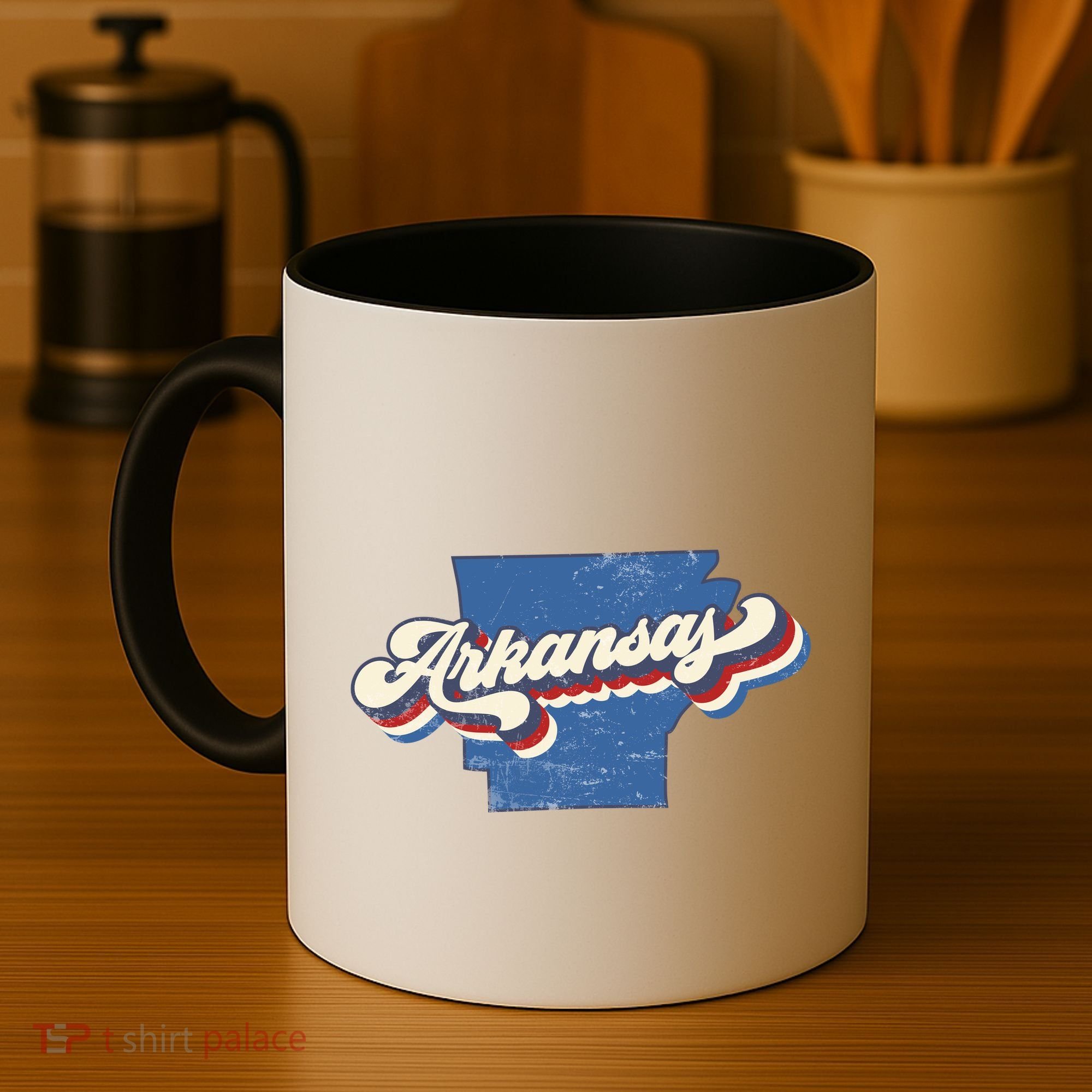 State Of Arkansas Retro Logo Coffee Mug
