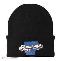 State Of Arkansas Retro Logo Beanie thumb 0