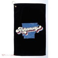 State Of Arkansas Retro Logo Golf Towel thumb 0