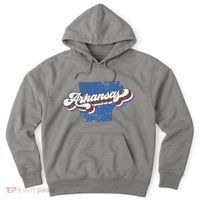 State Of Arkansas Retro Logo Hoodie thumb 0