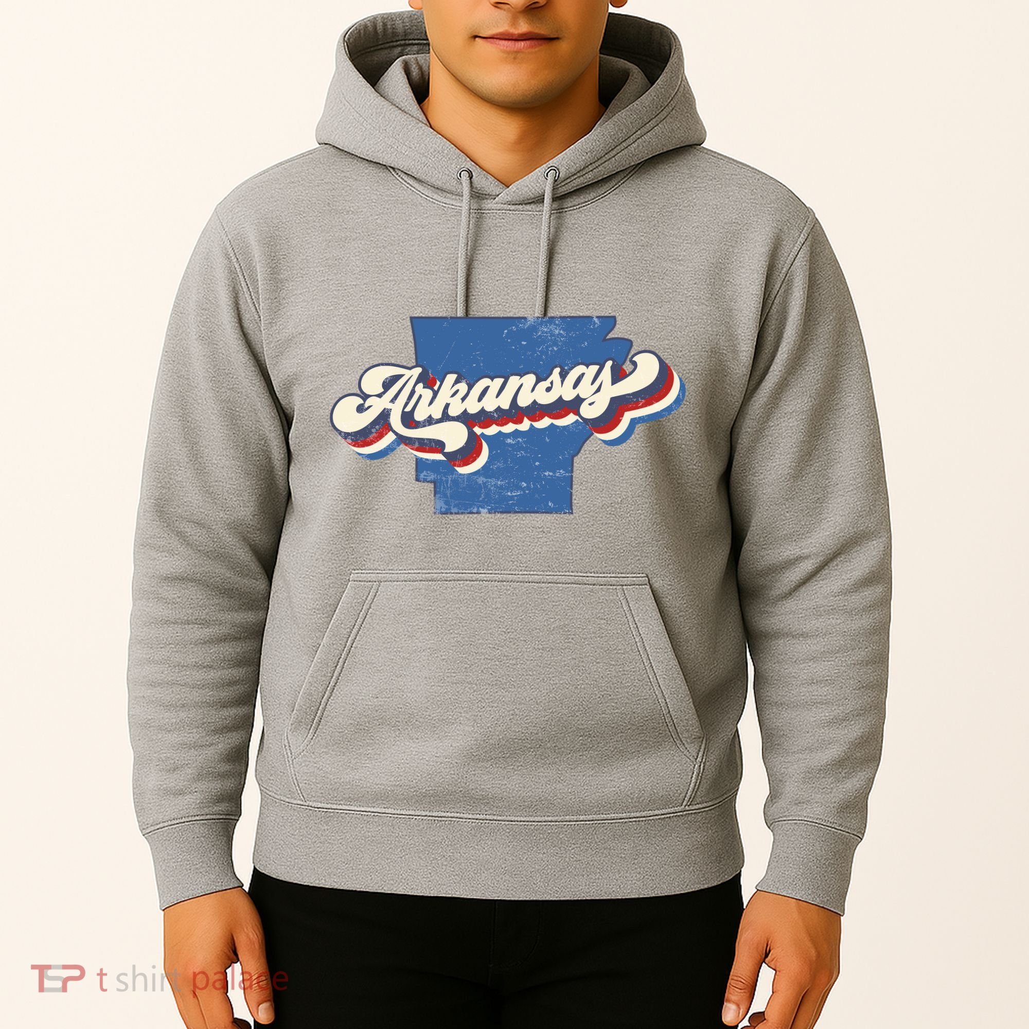 State Of Arkansas Retro Logo Hoodie
