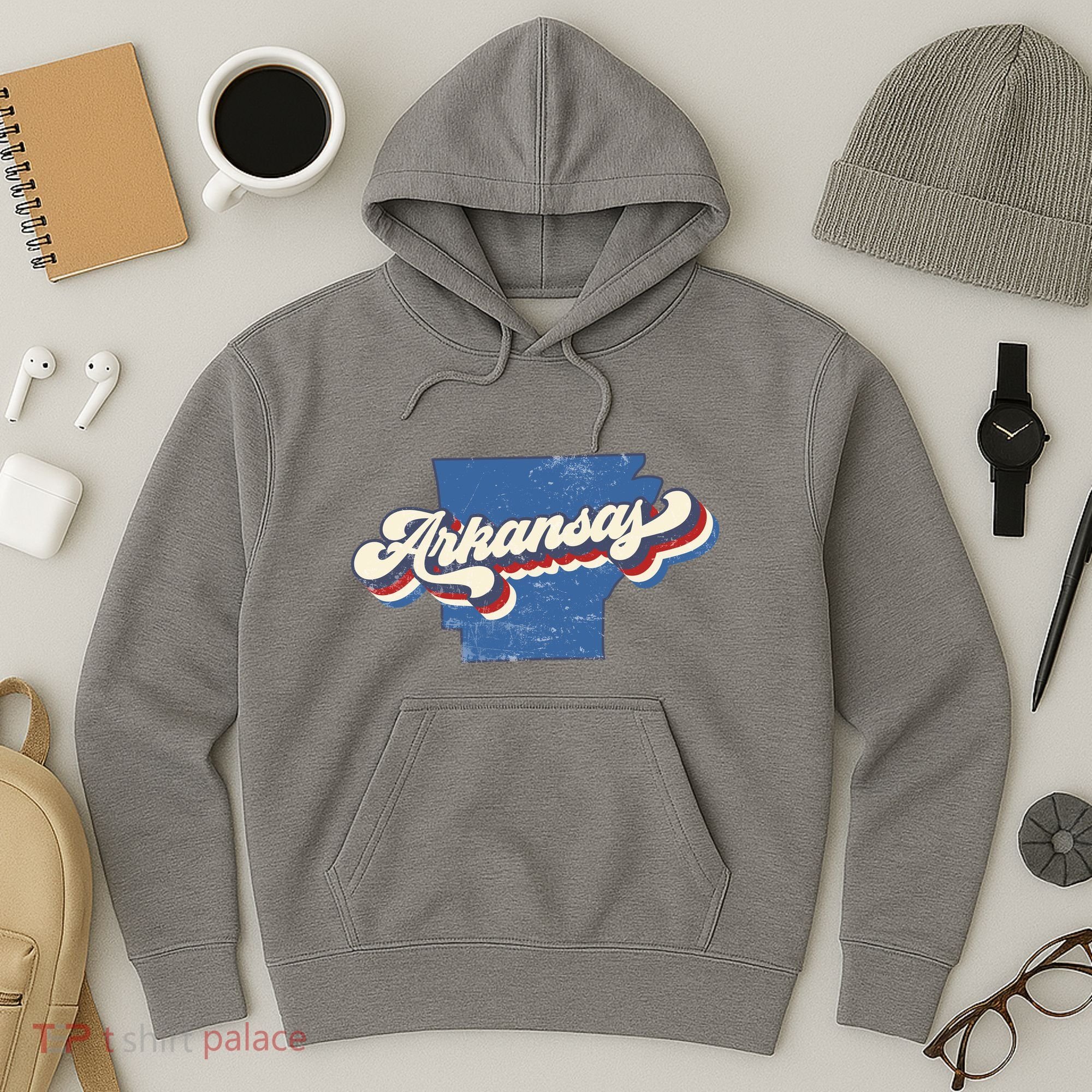 State Of Arkansas Retro Logo Hoodie