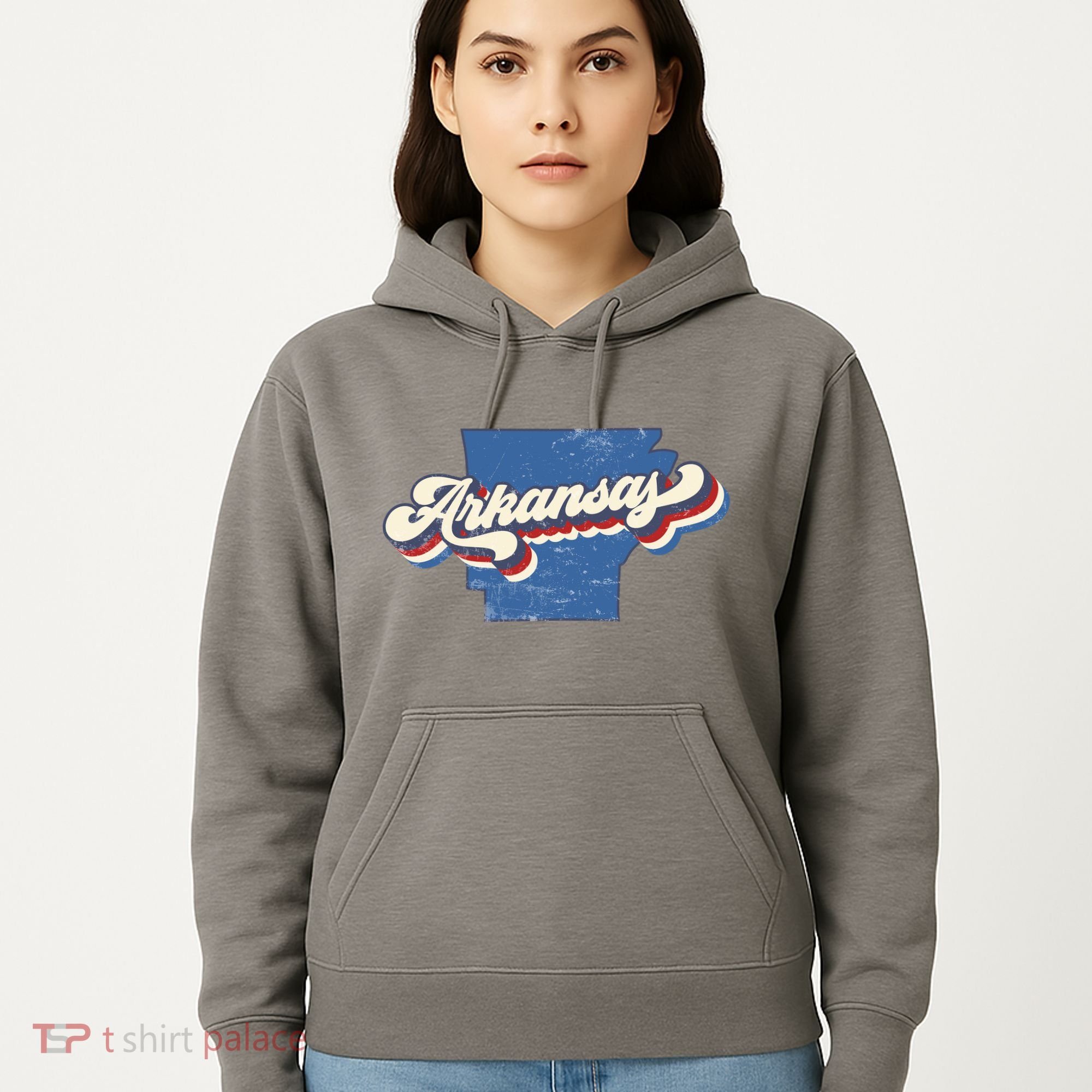 State Of Arkansas Retro Logo Hoodie