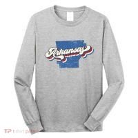 State Of Arkansas Retro Logo Long Sleeve Shirt thumb 0
