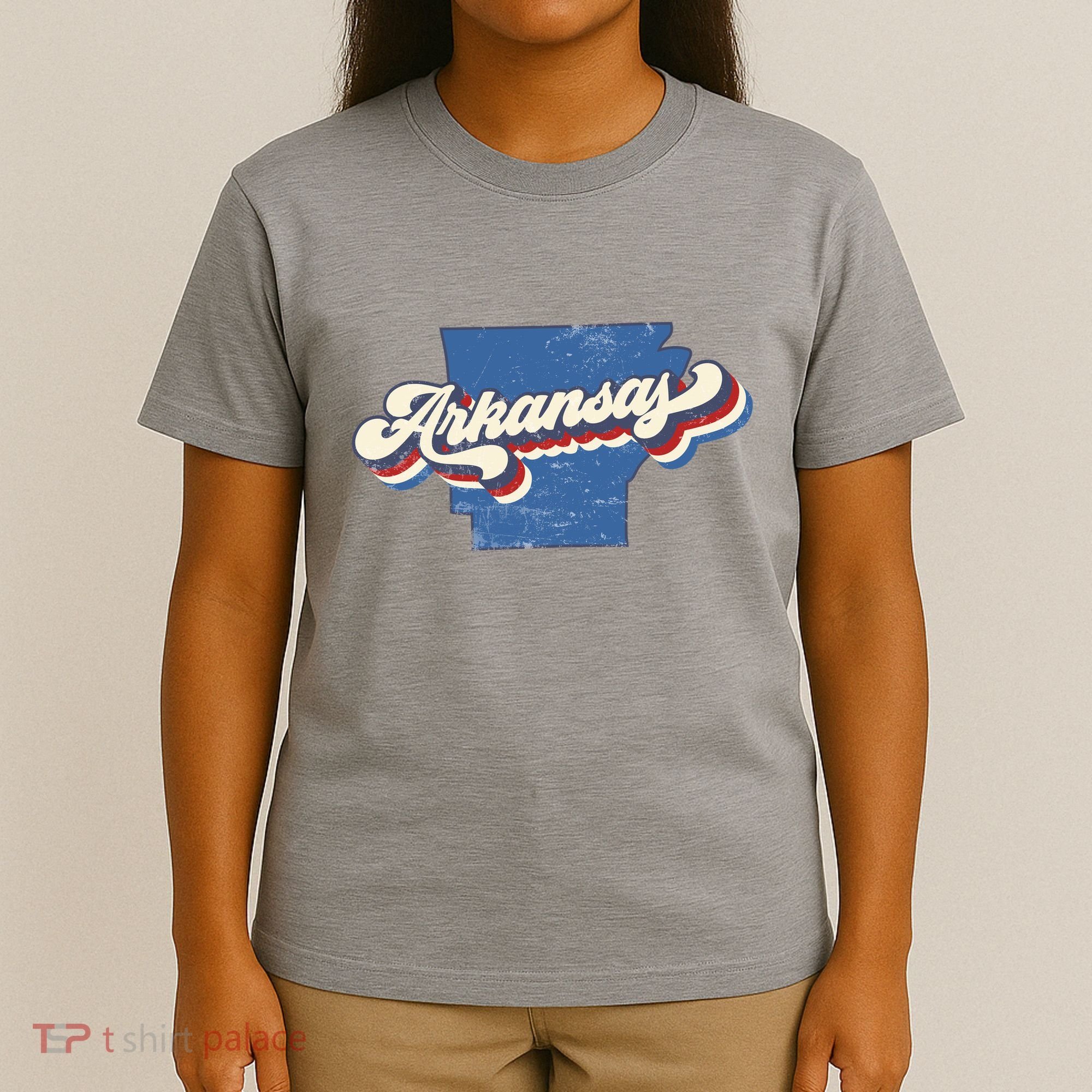 State Of Arkansas Retro Logo T-Shirt