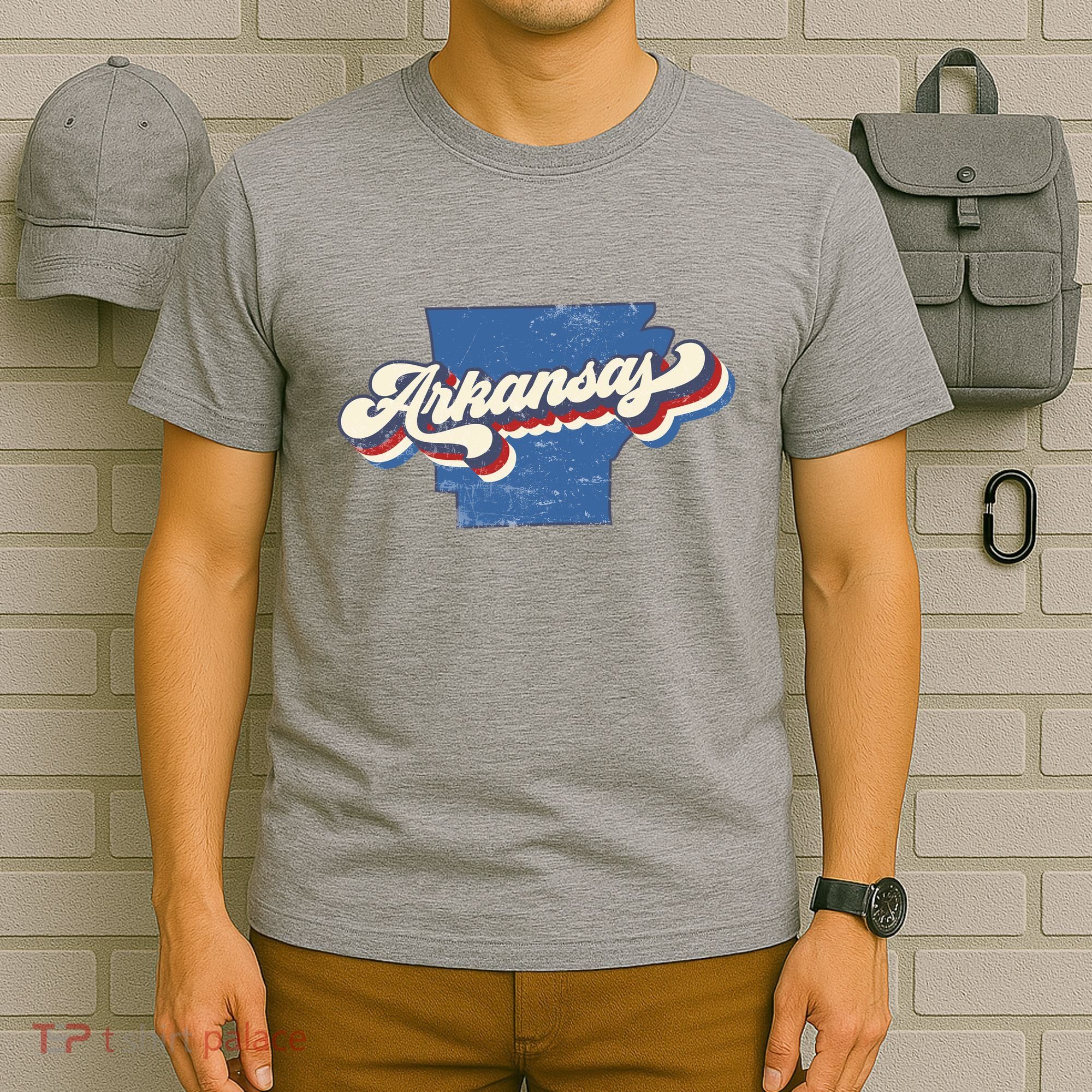 State Of Arkansas Retro Logo T-Shirt