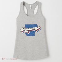 State Of Arkansas Retro Logo Women's Tank Top thumb 0