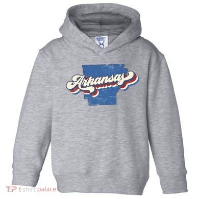 State Of Arkansas Retro Logo Toddler Hoodie