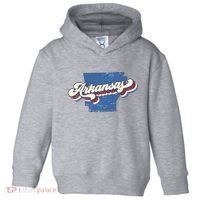 State Of Arkansas Retro Logo Toddler Hoodie thumb 0