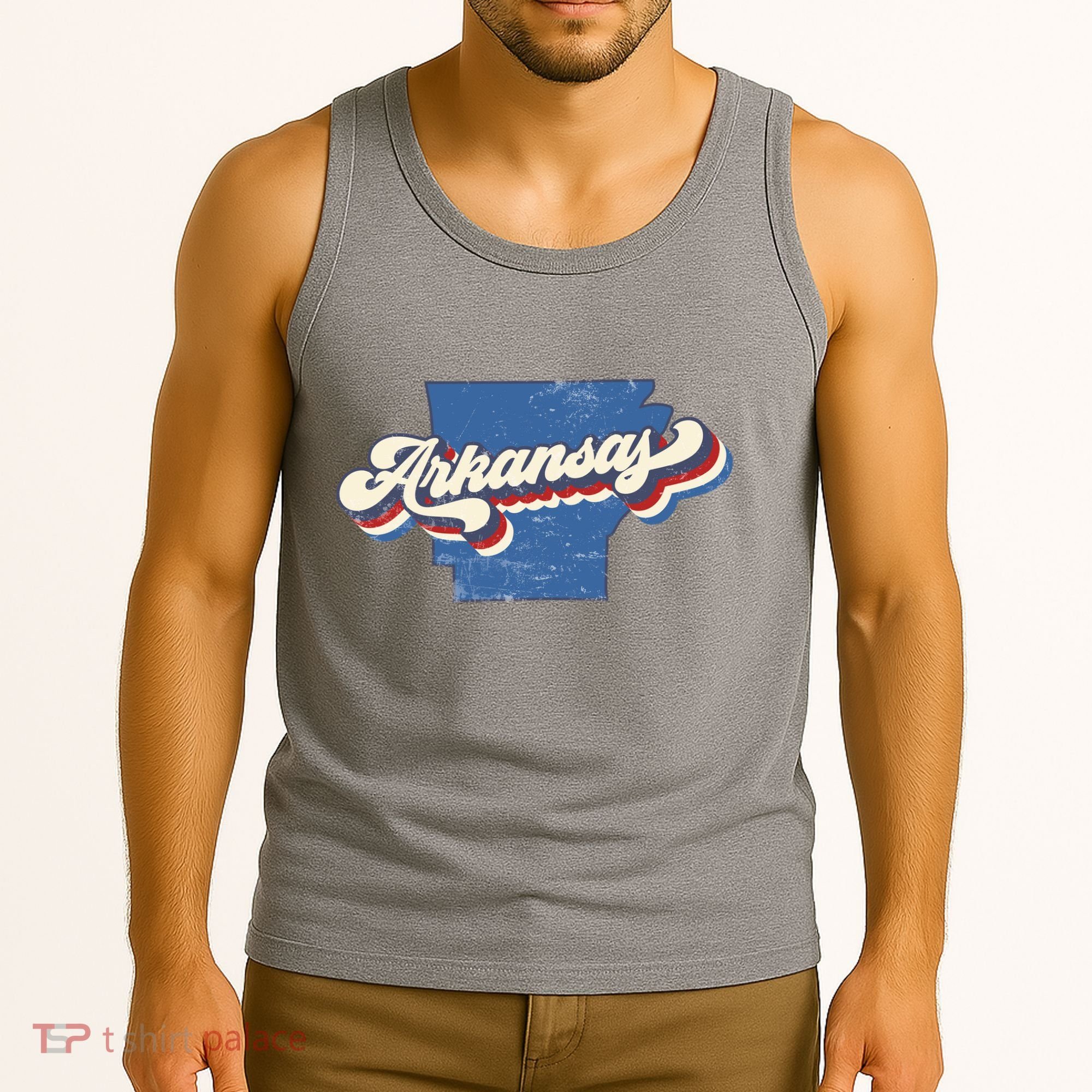 State Of Arkansas Retro Logo Tank Top