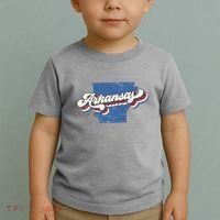 State Of Arkansas Retro Logo Toddler T-Shirt thumb 2