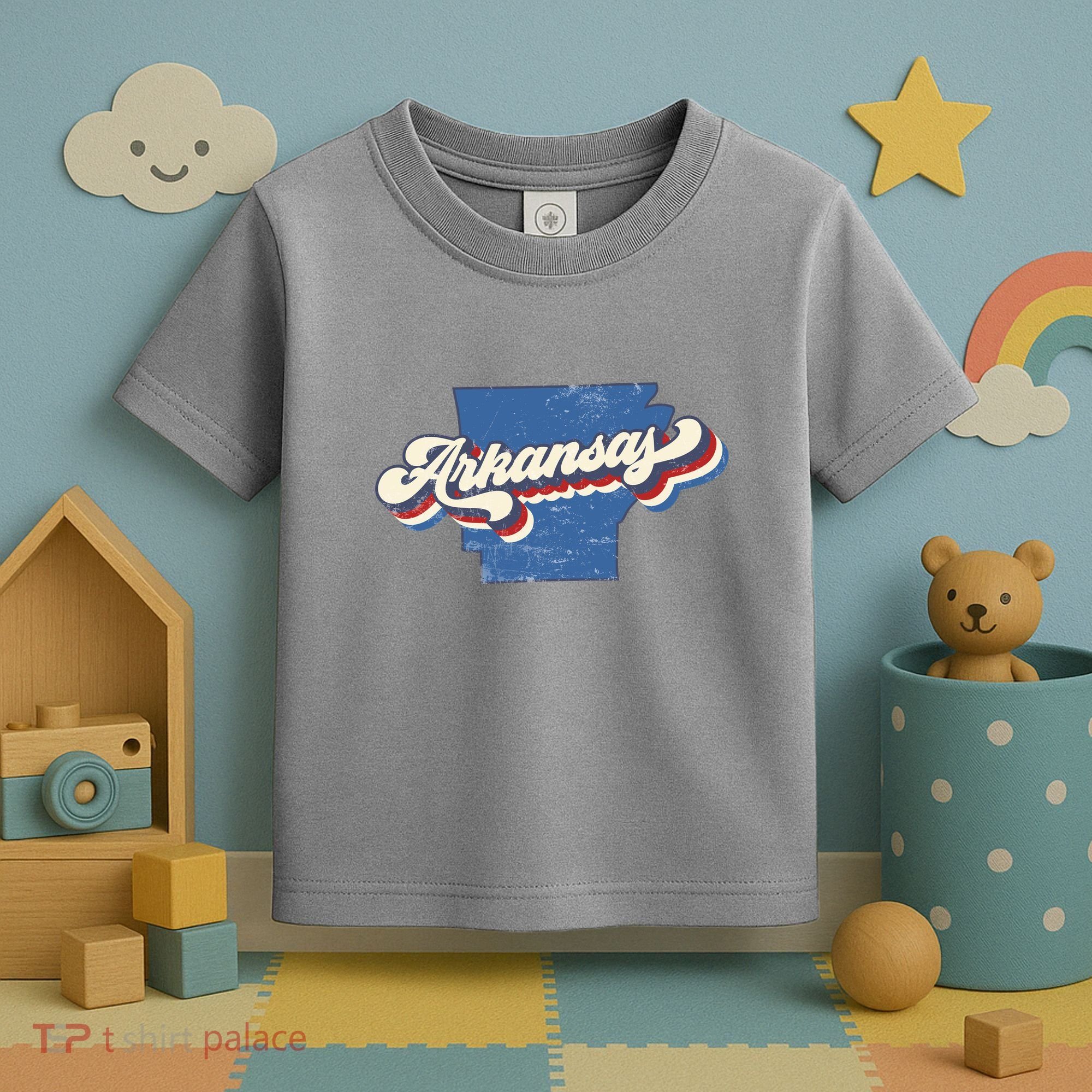 State Of Arkansas Retro Logo Toddler T-Shirt