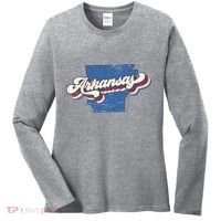 State Of Arkansas Retro Logo Women's Long Sleeve Shirt thumb 0