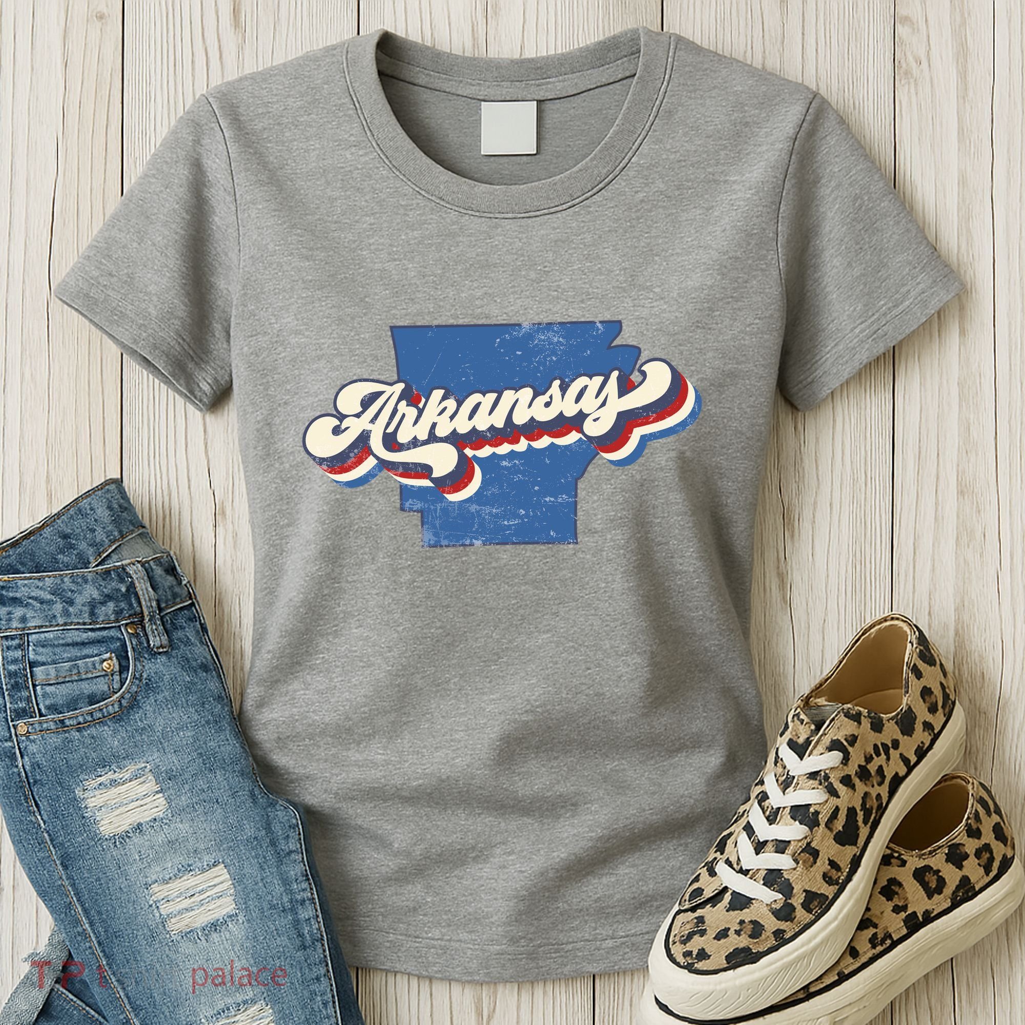 State Of Arkansas Retro Logo Women's T-Shirt