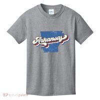 State Of Arkansas Retro Logo Kids T-Shirt thumb 0