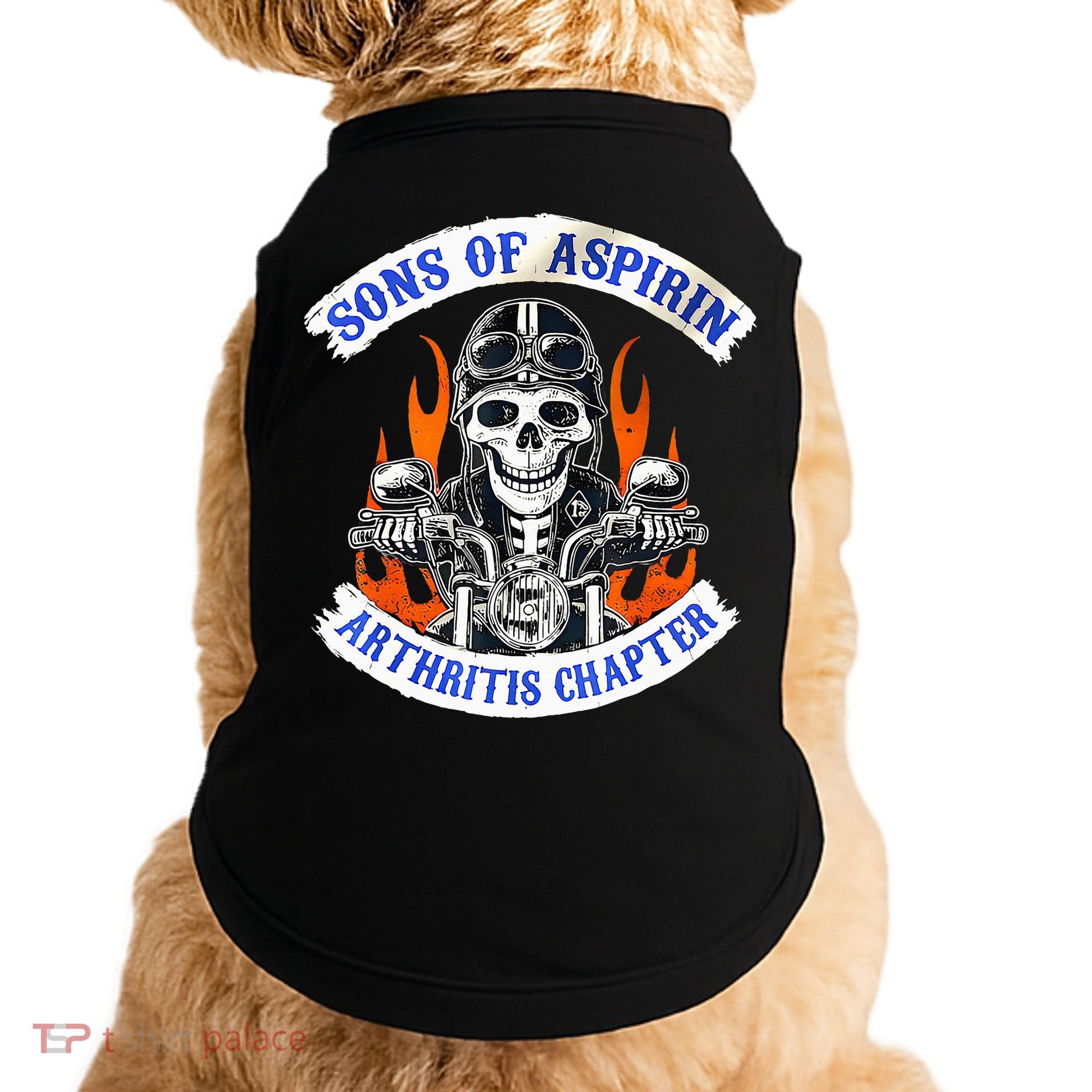 Sons Of Aspirin Arthritis Chapter For Funny Biker Doggie Tank